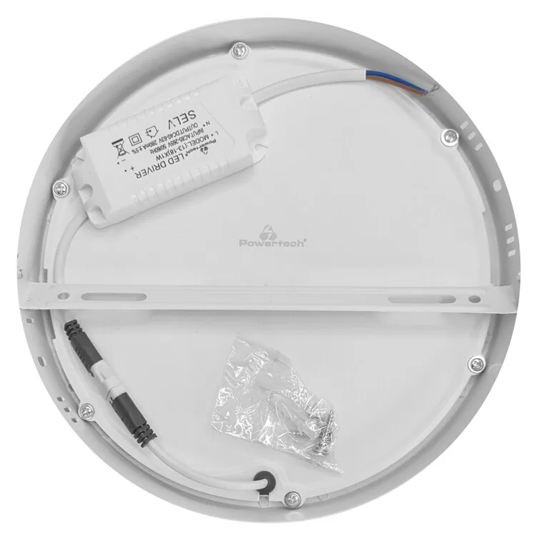 POWERTECH LED panel PAN-0002, 18W, Φ 22.5cm, 4000K, 1820lm, λευκό 4 POWERTECH LED panel PAN-0002, 18W, Φ 22.5cm, 4000K, 1820lm, λευκό - Image 2