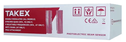 TAKEX φωτοηλεκτρικός ανιχνευτής 4 δεσμών PB-IN-100HFA, εμβέλεια 100m 4