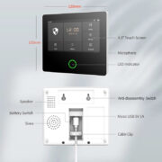 POWERTECH ασύρματο σύστημα συναγερμού PT-1125, αφής, Wi-Fi, 2G, TUYA 4
