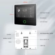 POWERTECH ασύρματο σύστημα συναγερμού PT-1125, αφής, Wi-Fi, 2G, TUYA 4