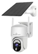 POWERTECH smart ηλιακή κάμερα PT-1177, 4MP, WiFi, SD, PTZ, IP65 1