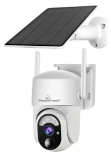 POWERTECH smart ηλιακή κάμερα PT-1177, 4MP, WiFi, SD, PTZ, IP65