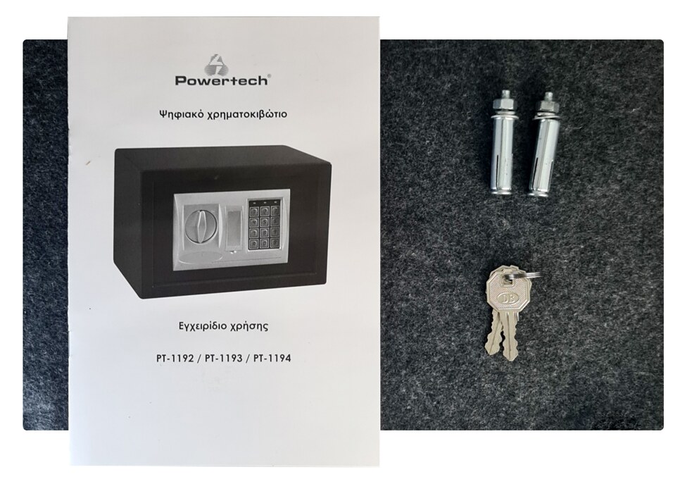 POWERTECH χρηματοκιβώτιο ασφαλείας PT-1192, ψηφιακό κλείδωμα, 31x20x20cm, 6.5kg 8 POWERTECH χρηματοκιβώτιο ασφαλείας PT-1192, ψηφιακό κλείδωμα, 31x20x20cm, 6.5kg - Image 6