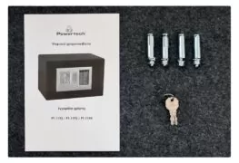 POWERTECH χρηματοκιβώτιο ασφαλείας PT-1193, ψηφιακό κλείδωμα, 35x25x25cm, 9.5kg 6