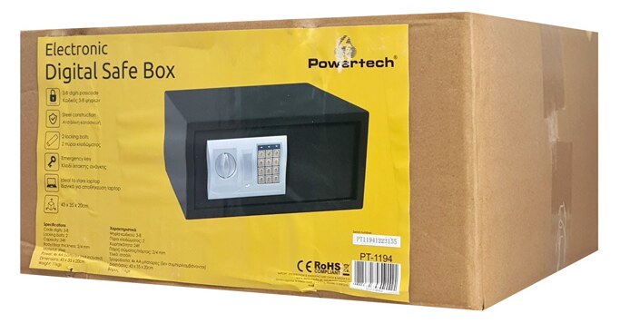 POWERTECH χρηματοκιβώτιο ασφαλείας PT-1194, ψηφιακό κλείδωμα, 43x35x20cm, 11kg 11 POWERTECH χρηματοκιβώτιο ασφαλείας PT-1194, ψηφιακό κλείδωμα, 43x35x20cm, 11kg - Image 9