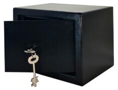 POWERTECH χρηματοκιβώτιο ασφαλείας PT-1195 με κλειδί, 23x17x17cm, 3.5kg 3