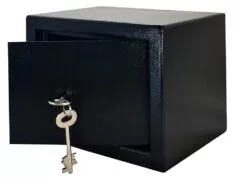 POWERTECH χρηματοκιβώτιο ασφαλείας PT-1195 με κλειδί, 23x17x17cm, 3.5kg 3