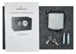 POWERTECH χρηματοκιβώτιο PT-1196 με δακτυλικό αποτύπωμα, 31x20x20cm, 8kg 5