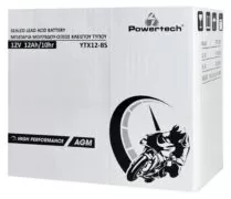 POWERTECH μπαταρία μολύβδου μοτοσυκλέτας PT-1207, 12V 12Ah AGM, YTX12-BS 2