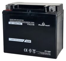 POWERTECH μπαταρία μολύβδου μοτοσυκλέτας PT-1207, 12V 12Ah AGM, YTX12-BS