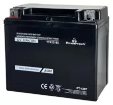 POWERTECH μπαταρία μολύβδου μοτοσυκλέτας PT-1207, 12V 12Ah AGM, YTX12-BS
