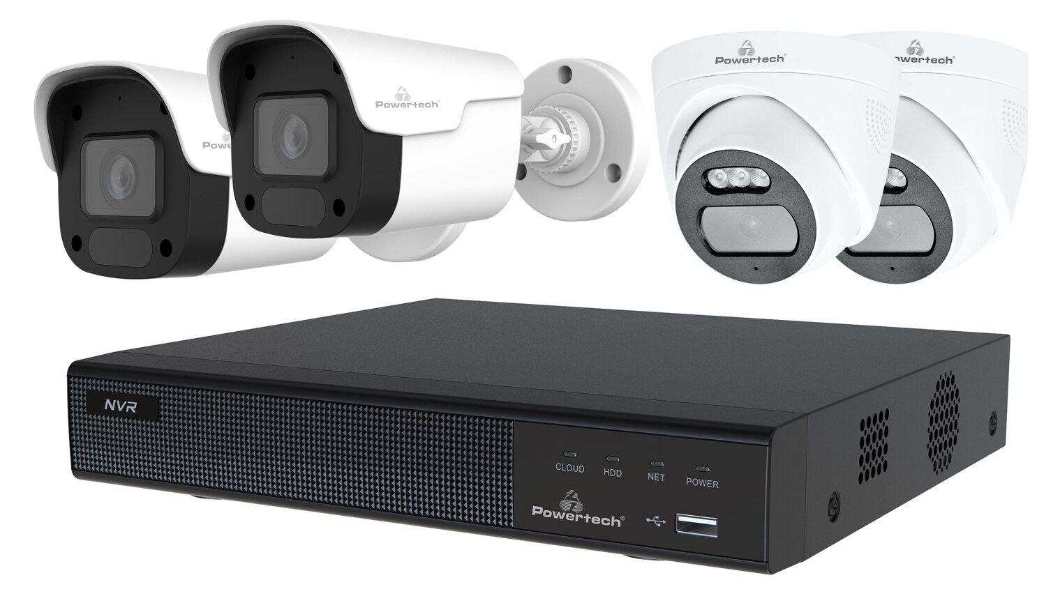 POWERTECH NVR καταγραφικό με 4 κάμερες PT-1233, 4K, 4MP, 9 κανάλια 3 POWERTECH NVR καταγραφικό με 4 κάμερες PT-1233, 4K, 4MP, 9 κανάλια