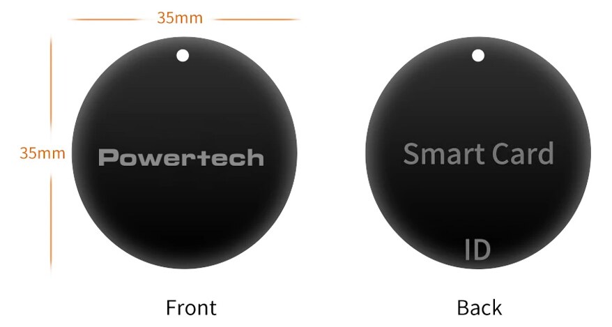 POWERTECH RFID κάρτα PT-1286, μαύρη 5 POWERTECH RFID κάρτα PT-1286, μαύρη - Image 3