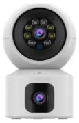 POWERTECH smart κάμερα PT-1338, 2MP, dual lens, WiFi, PTZ, SD 1