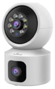 POWERTECH smart κάμερα PT-1338, 2MP, dual lens, WiFi, PTZ, SD 3