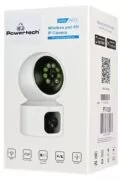 POWERTECH smart κάμερα PT-1338, 2MP, dual lens, WiFi, PTZ, SD 5