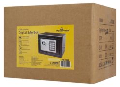 POWERTECH χρηματοκιβώτιο ασφαλείας PT-1342, ψηφιακό κλείδωμα, 23x17x17cm, 2.18kg 6