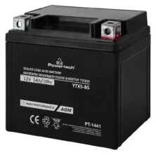 POWERTECH μπαταρία μολύβδου μοτοσυκλέτας PT-1441, 12V 5Ah, AGM, YTX5-BS