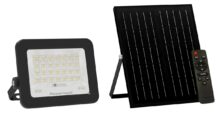 POWERTECH LED ηλιακός προβολέας PT-1461 με τηλεχειριστήριο, 30W, 4000K, 400lm, IP66