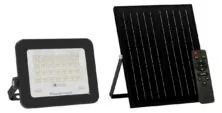 POWERTECH LED ηλιακός προβολέας PT-1461 με τηλεχειριστήριο, 30W, 4000K, 400lm, IP66