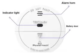POWERTECH ασύρματος ανιχνευτής καπνού PT-1464 για συναγερμούς, Wi-Fi, TUYA 5