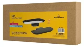 POWERTECH LED ηλιακό φωτιστικό PT-1516 με αισθητήρα κίνησης, 6W, 2000mAh, μαύρο 3