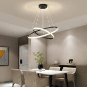 POWERTECH LED φωτιστικό οροφής PT-1525, 25W, 4000K, Φ40x120cm, μαύρο 2