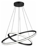 POWERTECH LED φωτιστικό οροφής PT-1525, 25W, 4000K, Φ40x120cm, μαύρο