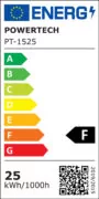 POWERTECH LED φωτιστικό οροφής PT-1525, 25W, 4000K, Φ40x120cm, μαύρο 5
