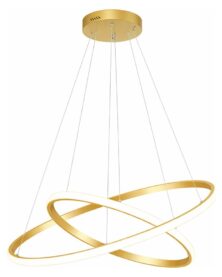 POWERTECH LED φωτιστικό οροφής PT-1526, 25W, 4000K, Φ40x120cm, χρυσό