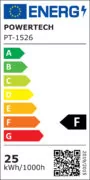 POWERTECH LED φωτιστικό οροφής PT-1526, 25W, 4000K, Φ40x120cm, χρυσό 5