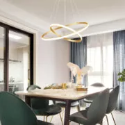 POWERTECH LED φωτιστικό οροφής PT-1528, 40W, 4000K, Φ60x120cm, χρυσό 3