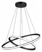 POWERTECH LED φωτιστικό οροφής PT-1529, 60W, 4000K, Φ80x120cm, μαύρο 1