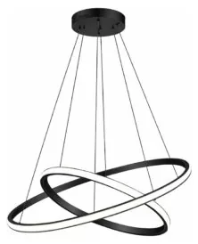 POWERTECH LED φωτιστικό οροφής PT-1529, 60W, 4000K, Φ80x120cm, μαύρο