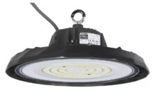POWERTECH LED φωτιστικό καμπάνα PT-1531, 100W, 6500K, Φ30x11cm, IP65, μαύρο