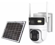 POWERTECH smart ηλιακή κάμερα PT-1547, dual lens, 4MP, 4G, PTZ, SD, IP65
