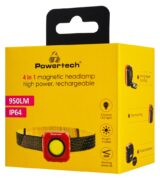 POWERTECH LED φακός κεφαλής PT-1548, 4 σε 1, επαναφορτιζόμενος, 950lm, IP64, κόκκινος 6