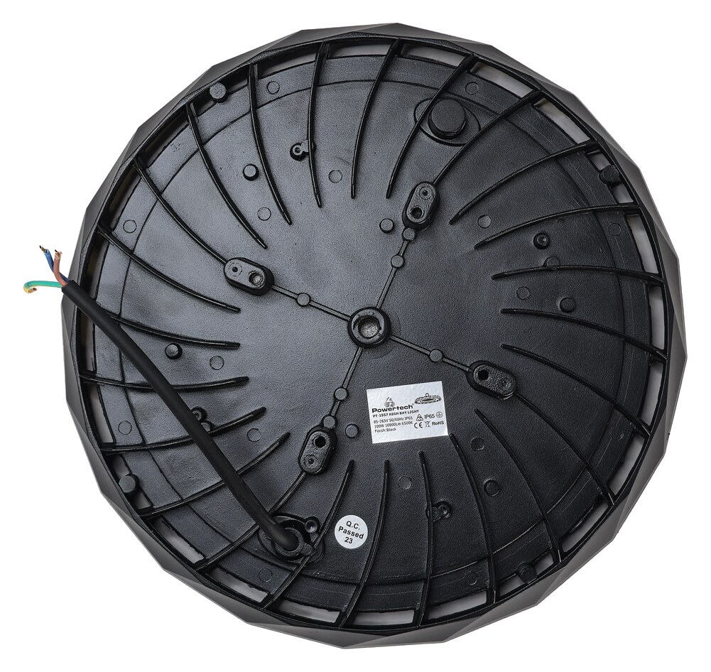 POWERTECH LED φωτιστικό καμπάνα PT-1557, 100W, 6500K, Φ30x4cm, IP65, μαύρο 5 POWERTECH LED φωτιστικό καμπάνα PT-1557, 100W, 6500K, Φ30x4cm, IP65, μαύρο - Image 3