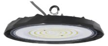 POWERTECH LED φωτιστικό καμπάνα PT-1557, 100W, 6500K, Φ30x4cm, IP65, μαύρο