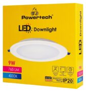 POWERTECH LED φωτιστικό downlight PT-1559, 9W, Φ116x25mm, 4000K, 765lm, λευκό 4