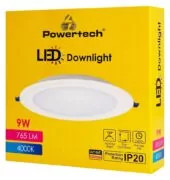 POWERTECH LED φωτιστικό downlight PT-1559, 9W, Φ116x25mm, 4000K, 765lm, λευκό 4
