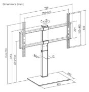 POWERTECH επιτραπέζια βάση τηλεόρασης PT-1565, 37-75", έως 40kg 7