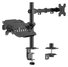 POWERTECH βάση γραφείου οθόνης & laptop PT-1569, 17-32", έως 10kg
