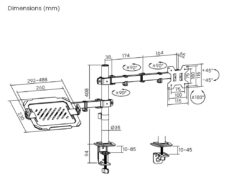 POWERTECH βάση γραφείου οθόνης & laptop PT-1569, 17-32", έως 10kg 14 POWERTECH βάση γραφείου οθόνης & laptop PT-1569, 17-32", έως 10kg 6