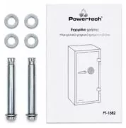 POWERTECH χρηματοκιβώτιο ασφαλείας PT-1582, ψηφιακό κλείδωμα, 98x48x52cm, 164kgs 3