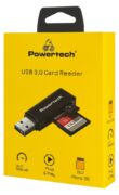 POWERTECH card reader PT-1605 για SD & micro SD, USB 3.0, 5Gbps, μαύρο 4