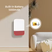 POWERTECH σειρήνα PT-1608, εξωτερικού χώρου, IP65, 433MHz, 120dB, 5000mAh, κόκκινη 4