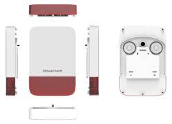 POWERTECH σειρήνα PT-1608, εξωτερικού χώρου, IP65, 433MHz, 120dB, 5000mAh, κόκκινη 7