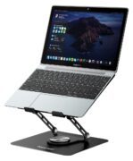 POWERTECH βάση & ψύξη laptop PT-1630 έως 17", 110mm LED fan, μεταλλική, μαύρη 2
