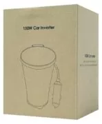 POWERTECH inverter αυτοκινήτου PTL-022, 150W, 12V DC σε 220V AC, με USB/USB-C 5